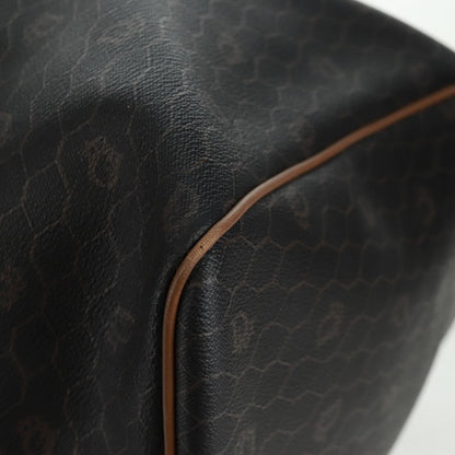 Christian Dior Vintage Honeycomb Boston bag Canvas and Leather, BLACK, PVC, Travel bag