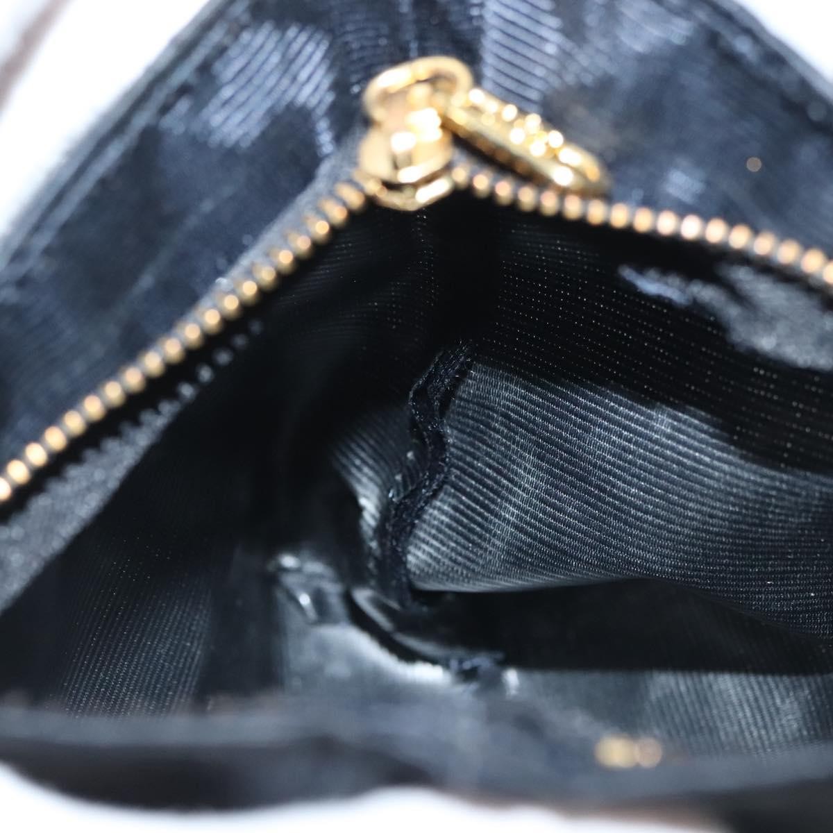 Celine Circle Logo Pouch Canvas, BLACK, CANVAS, Clutche & pouche