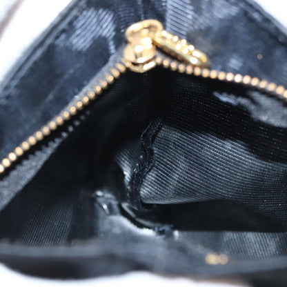 Celine Circle Logo Pouch Canvas, BLACK, CANVAS, Clutche & pouche