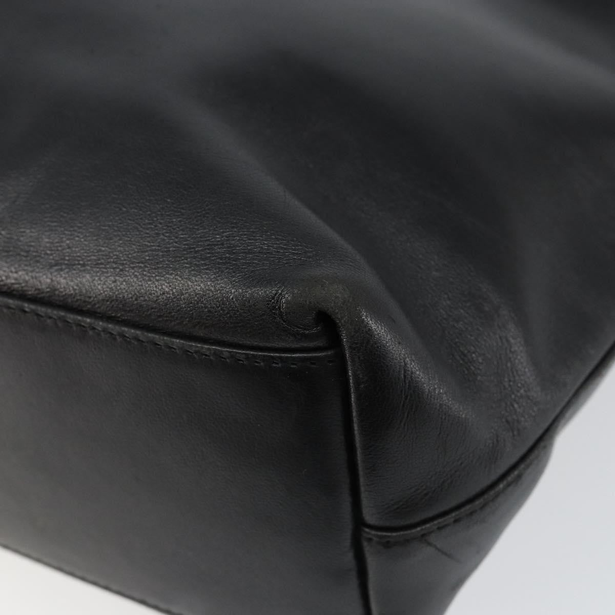 Prada Vintage Handbag Leather, BLACK, LEATHER, Handbag