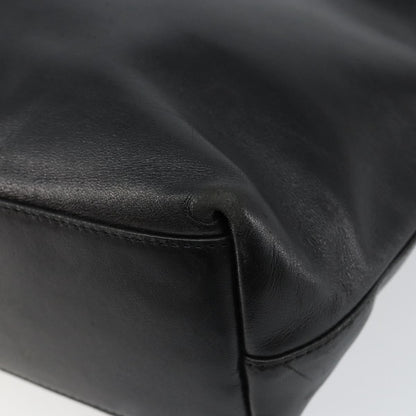 Prada Vintage Handbag Leather, BLACK, LEATHER, Handbag