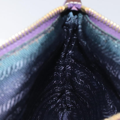 Prada Zip Pouch Tessuto, PURPLE, NYLON, Clutche & pouche