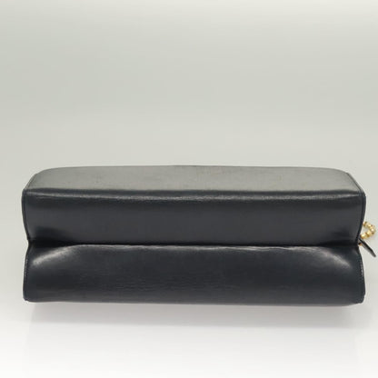 Salvatore Ferragamo Chain Shoulder Bag Leather, NAVY, LEATHER, Shoulder bag