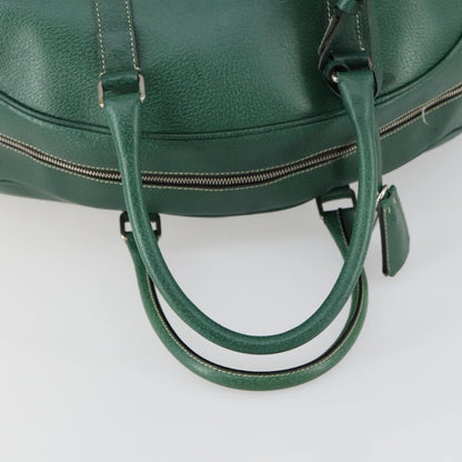 Prada Vintage Boston Bag Leather, GREEN, LEATHER, Travel bag
