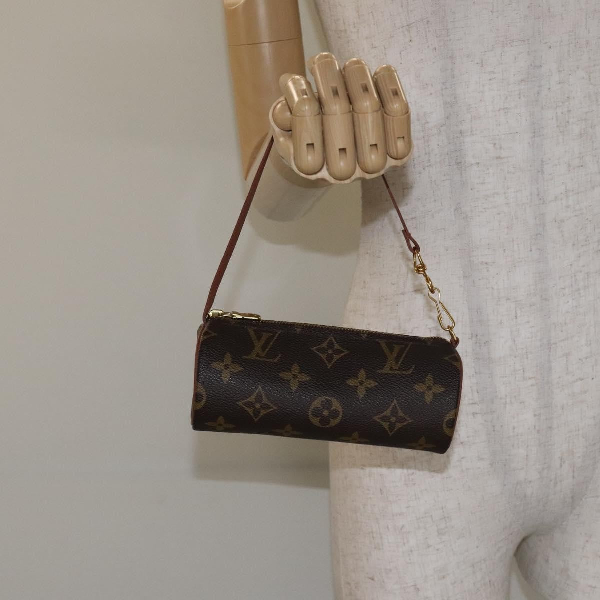 Louis Vuitton Papillon Pochette Monogram Canvas, BROWN, CANVAS, Handbag