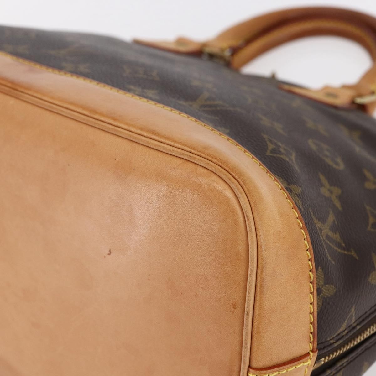 Louis Vuitton Alma Handbag Monogram Canvas, BROWN, CANVAS, Handbag