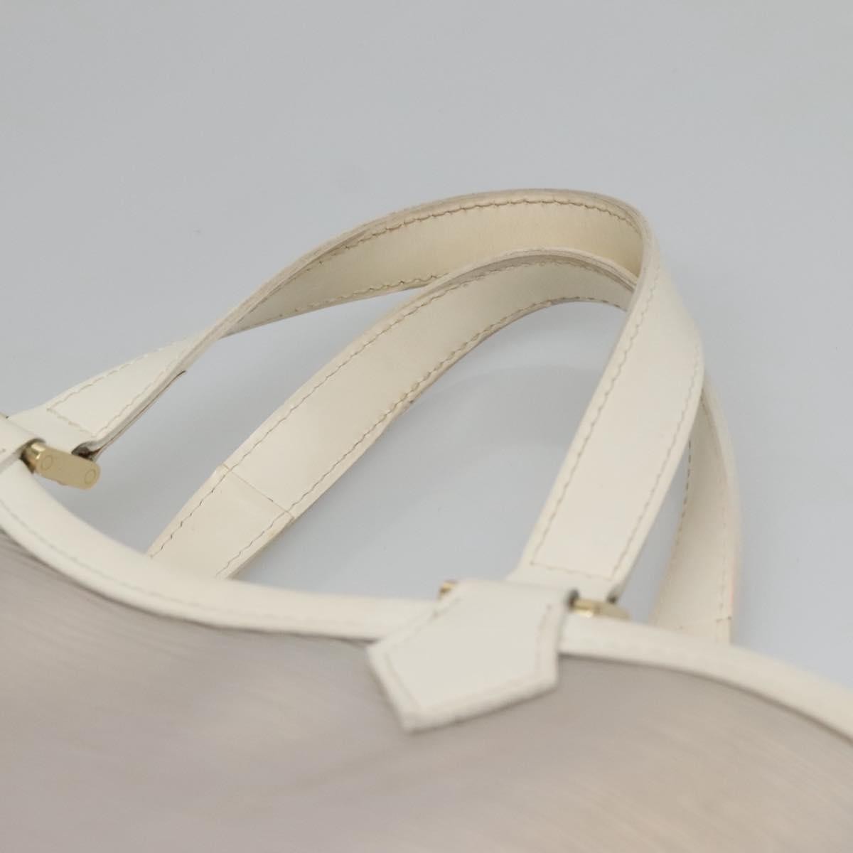 Louis Vuitton Plage Lagoon Bay Handbag Vinyl Epi Leather, WHITE, LEATHER, Handbag