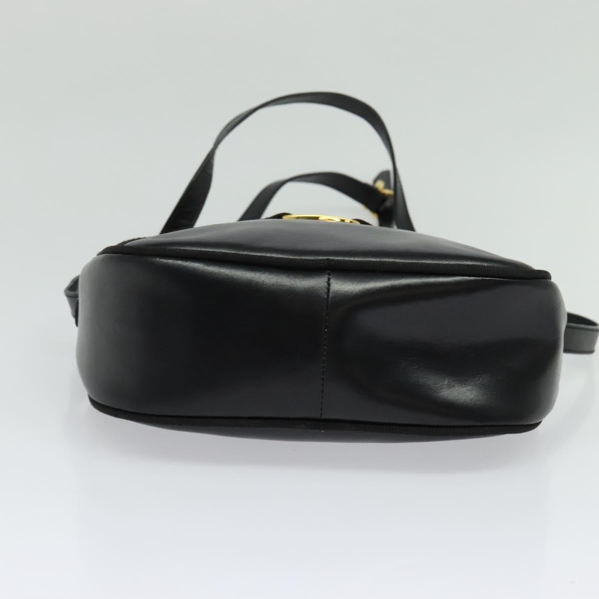 Salvatore Ferragamo Vala Shoulder Bag Leather, BLACK, LEATHER, Shoulder bag