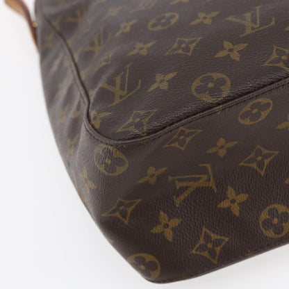 Louis Vuitton Looping Handbag Monogram Canvas, BROWN, CANVAS, Handbag