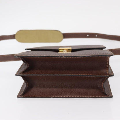 Gucci Vintage Shoulder Bag Leather, BROWN, LEATHER, Shoulder bag