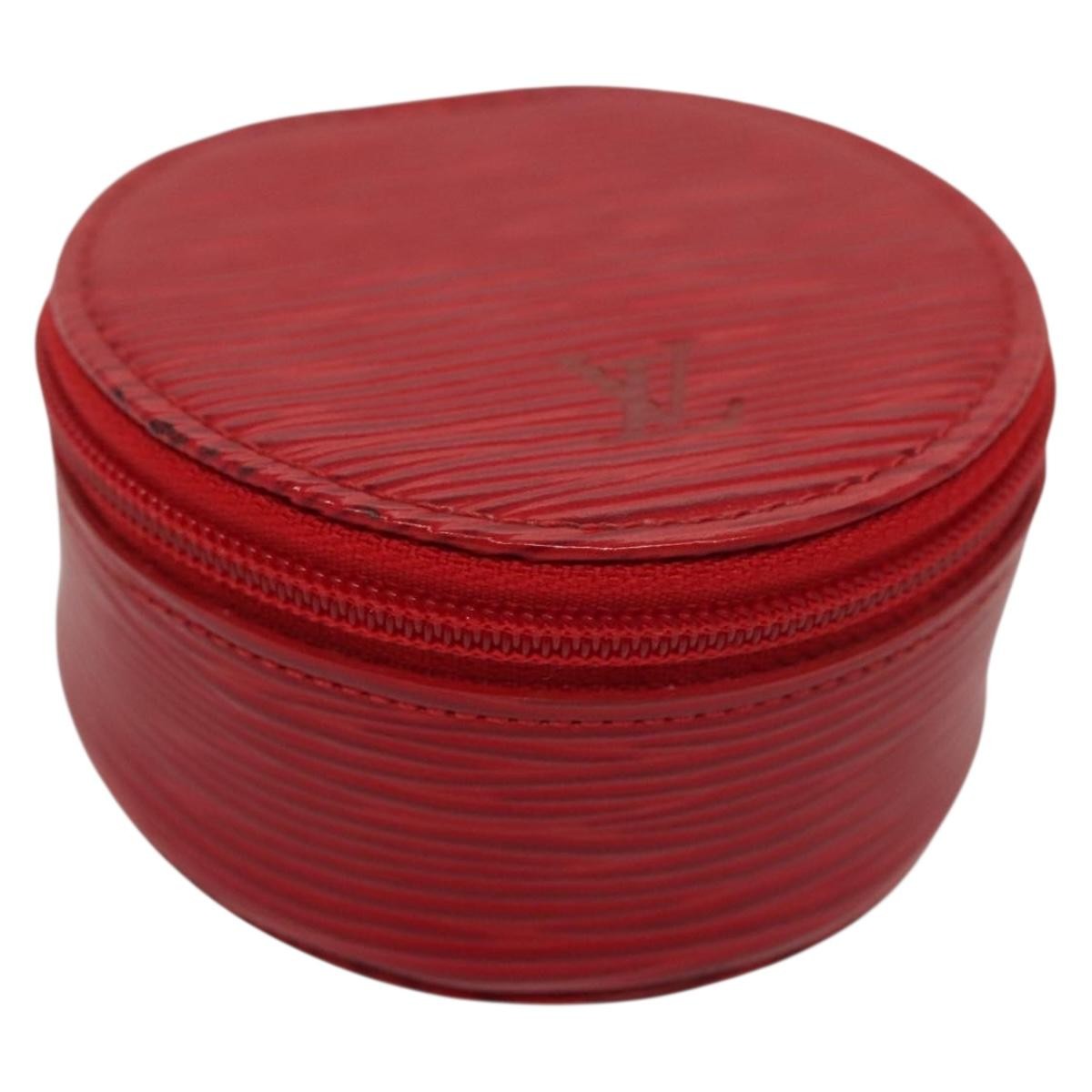 Louis Vuitton Ecrin Bijoux Pouch Epi Leather, RED, LEATHER, Clutche & pouche