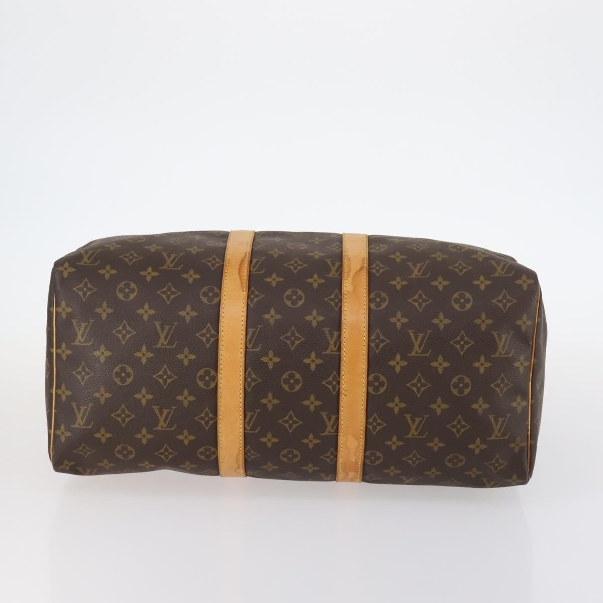 Louis Vuitton Keepall Bag Monogram Canvas, BROWN, CANVAS, Travel bag