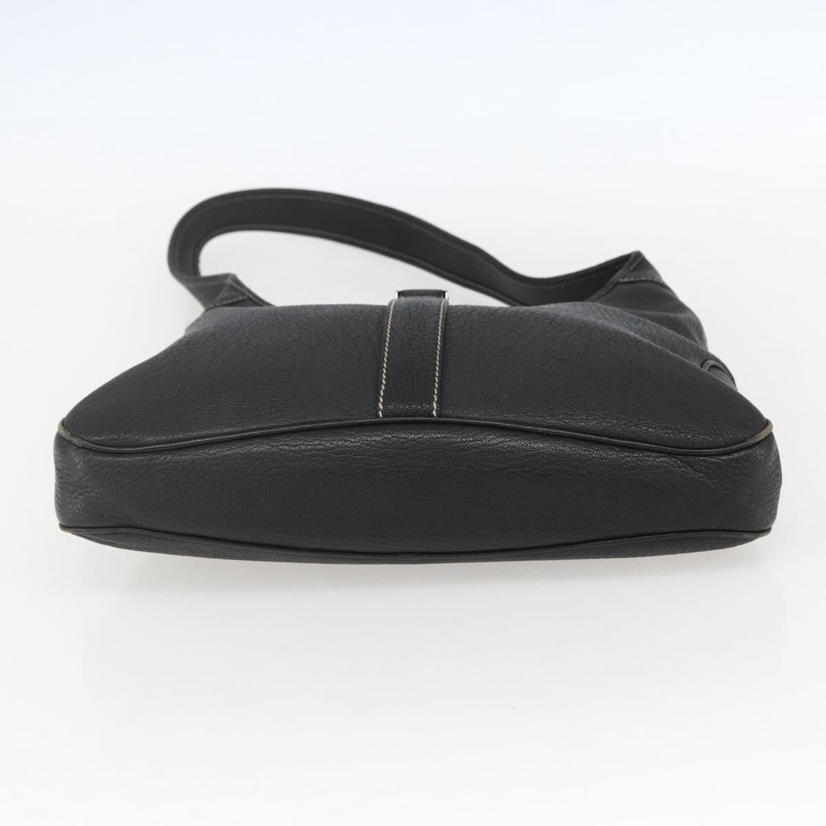 Salvatore Ferragamo Vintage Shoulder Bag Leather, BLACK, LEATHER, Shoulder bag