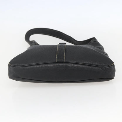 Salvatore Ferragamo Vintage Shoulder Bag Leather, BLACK, LEATHER, Shoulder bag