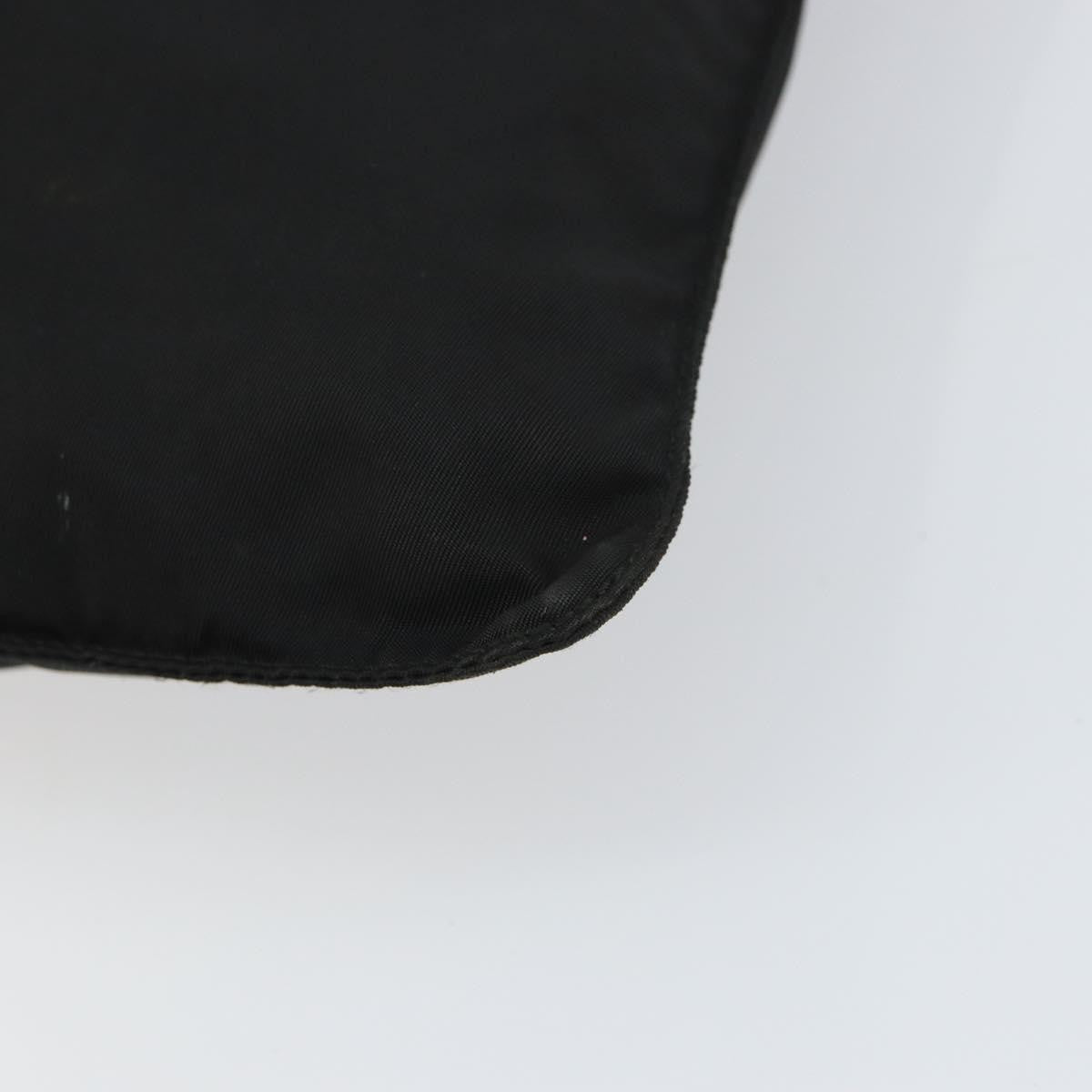 Prada Flat Messenger Bag Tessuto, BLACK, NYLON, Shoulder bag