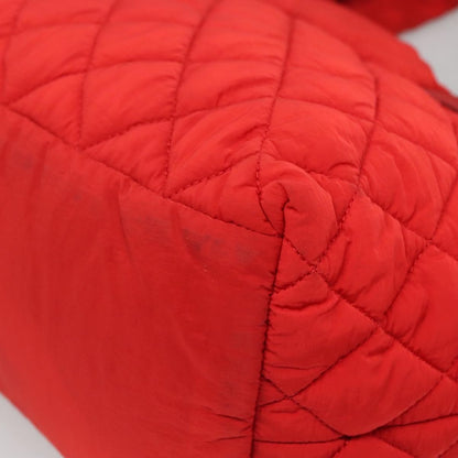 Chanel Coco Cocoon Reversible Tote Quilted Nylon, RED, NYLON, Tote bag