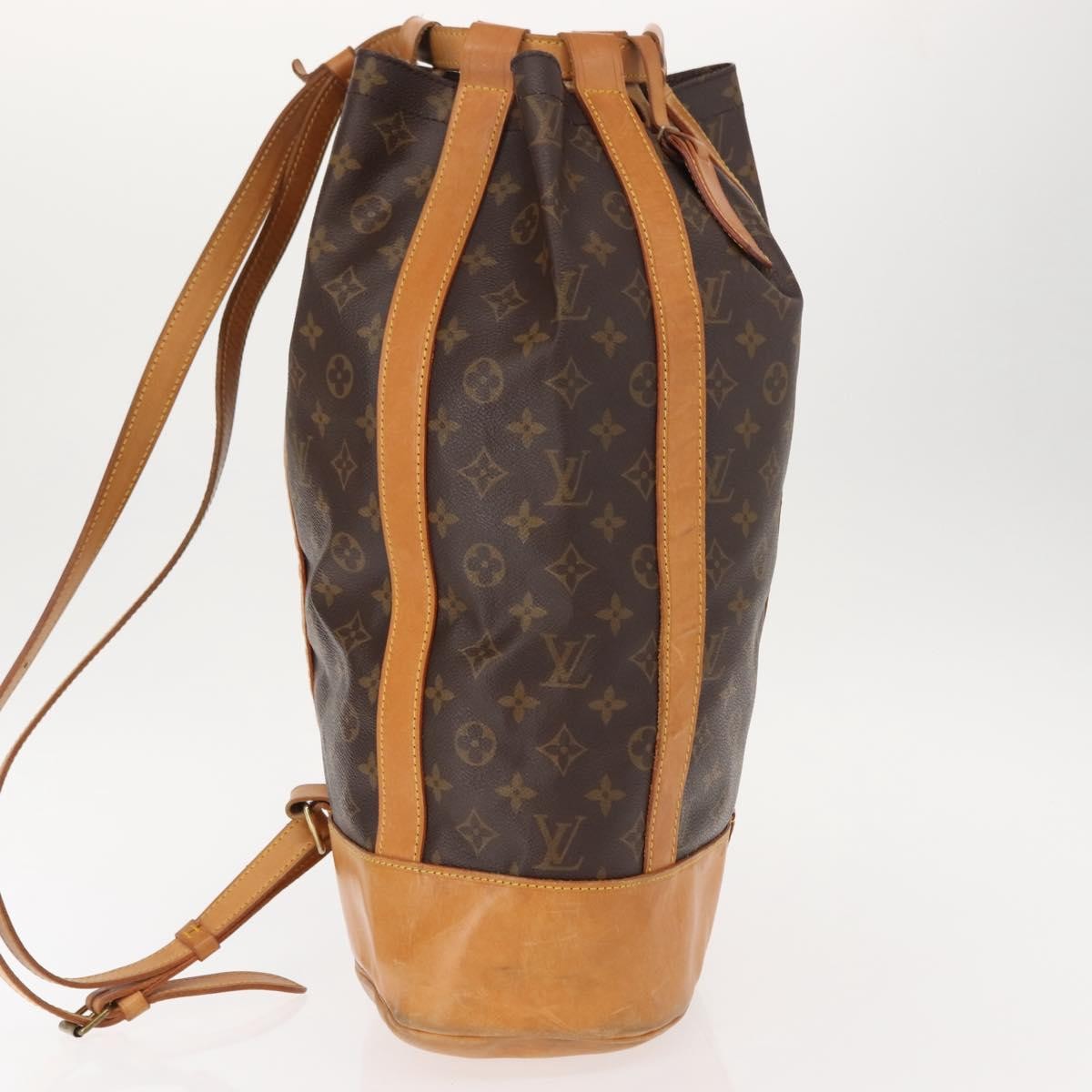 Louis Vuitton Randonnee Backpack Monogram Canvas, BROWN, CANVAS, Backpack