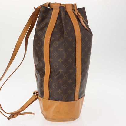 Louis Vuitton Randonnee Backpack Monogram Canvas, BROWN, CANVAS, Backpack