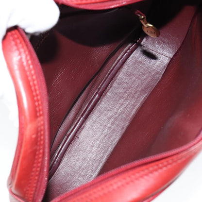 Christian Dior Vintage Shoulder Bag Leather, RED, LEATHER, Shoulder bag