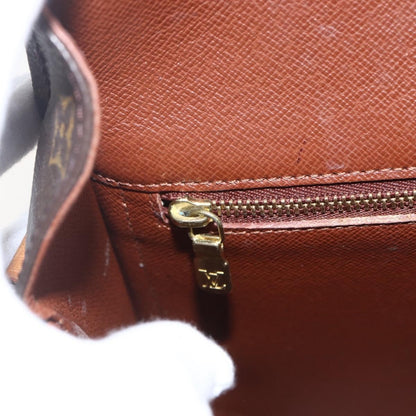 Louis Vuitton Saint Cloud Handbag Monogram Canvas, BROWN, CANVAS, Shoulder bag
