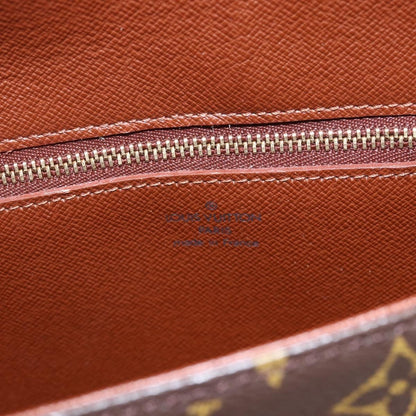 Louis Vuitton Saint Cloud Handbag Monogram Canvas, BROWN, CANVAS, Shoulder bag