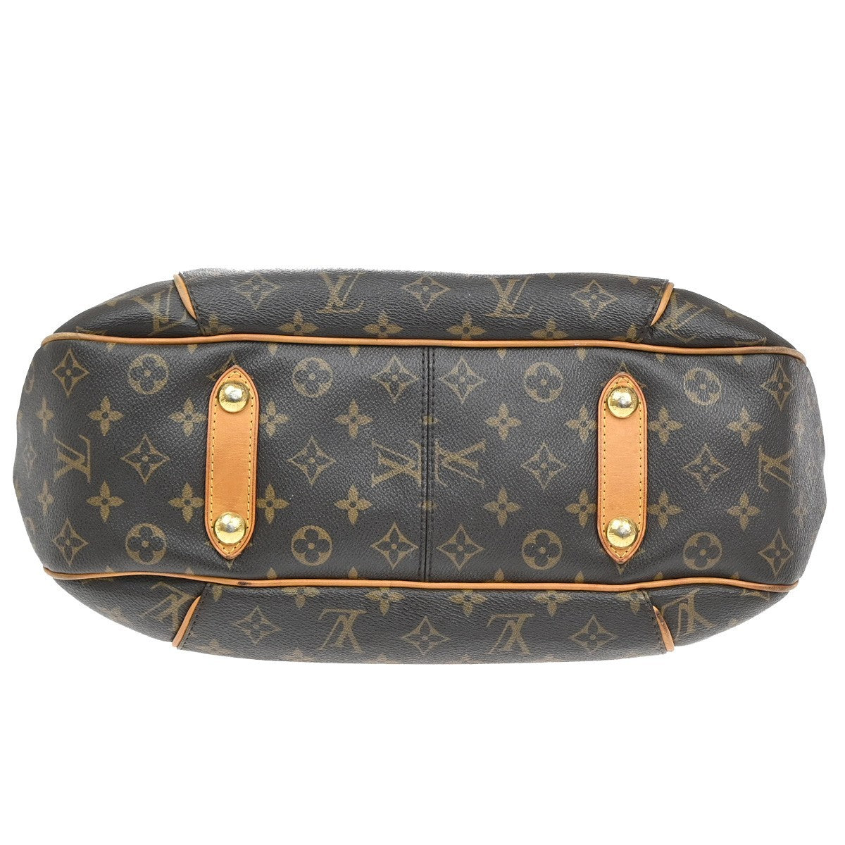 Louis Vuitton Galliera Handbag Monogram Canvas, BROWN, CANVAS, Shoulder bag