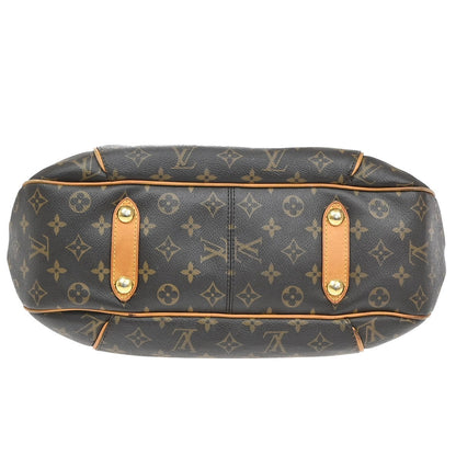 Louis Vuitton Galliera Handbag Monogram Canvas, BROWN, CANVAS, Shoulder bag