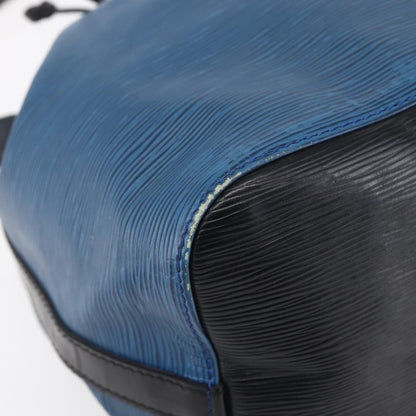 Louis Vuitton Petit Noe Handbag Epi Leather, BLUE, LEATHER, Shoulder bag