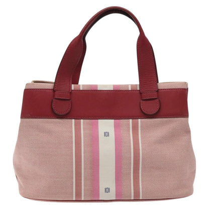 Loewe Anagram handbag Canvas, PINK, CANVAS, Handbag