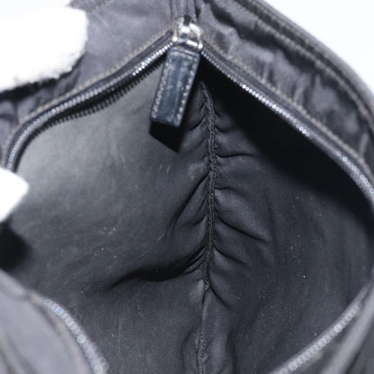 Prada Front Pocket Messenger Bag Tessuto, BLACK, NYLON, Shoulder bag