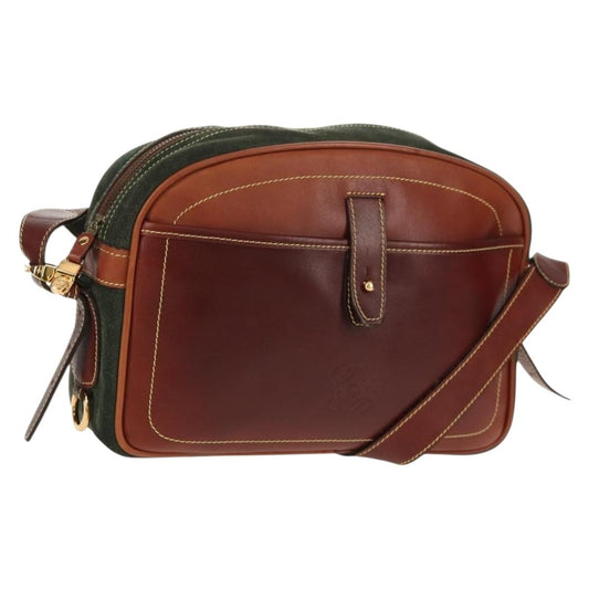 Loewe Anagram Shoulder Bag Suede, BROWN, SUEDE, Shoulder bag