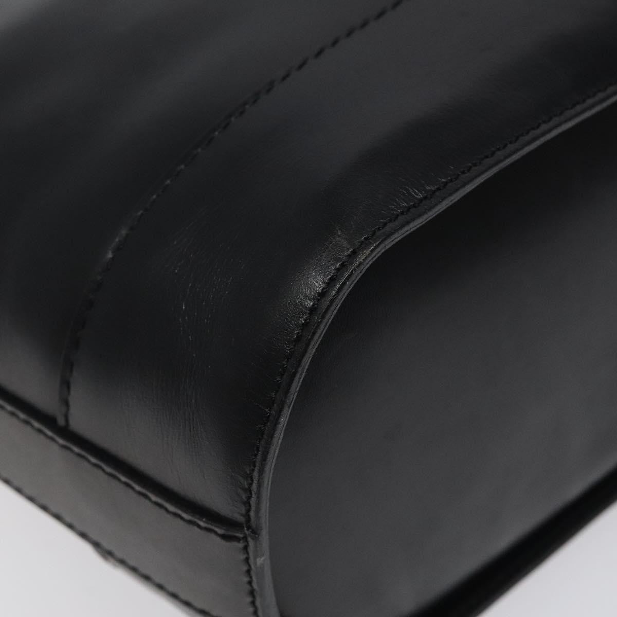 Celine Shoulder Bag Leather, BLACK, LEATHER, Shoulder bag