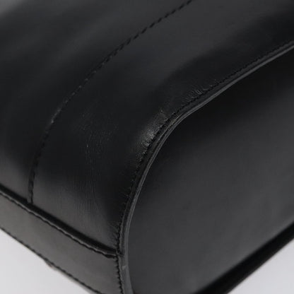 Celine Shoulder Bag Leather, BLACK, LEATHER, Shoulder bag