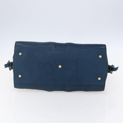 Saint Laurent Chyc Cabas Tote Leather, BLUE, LEATHER, Tote bag