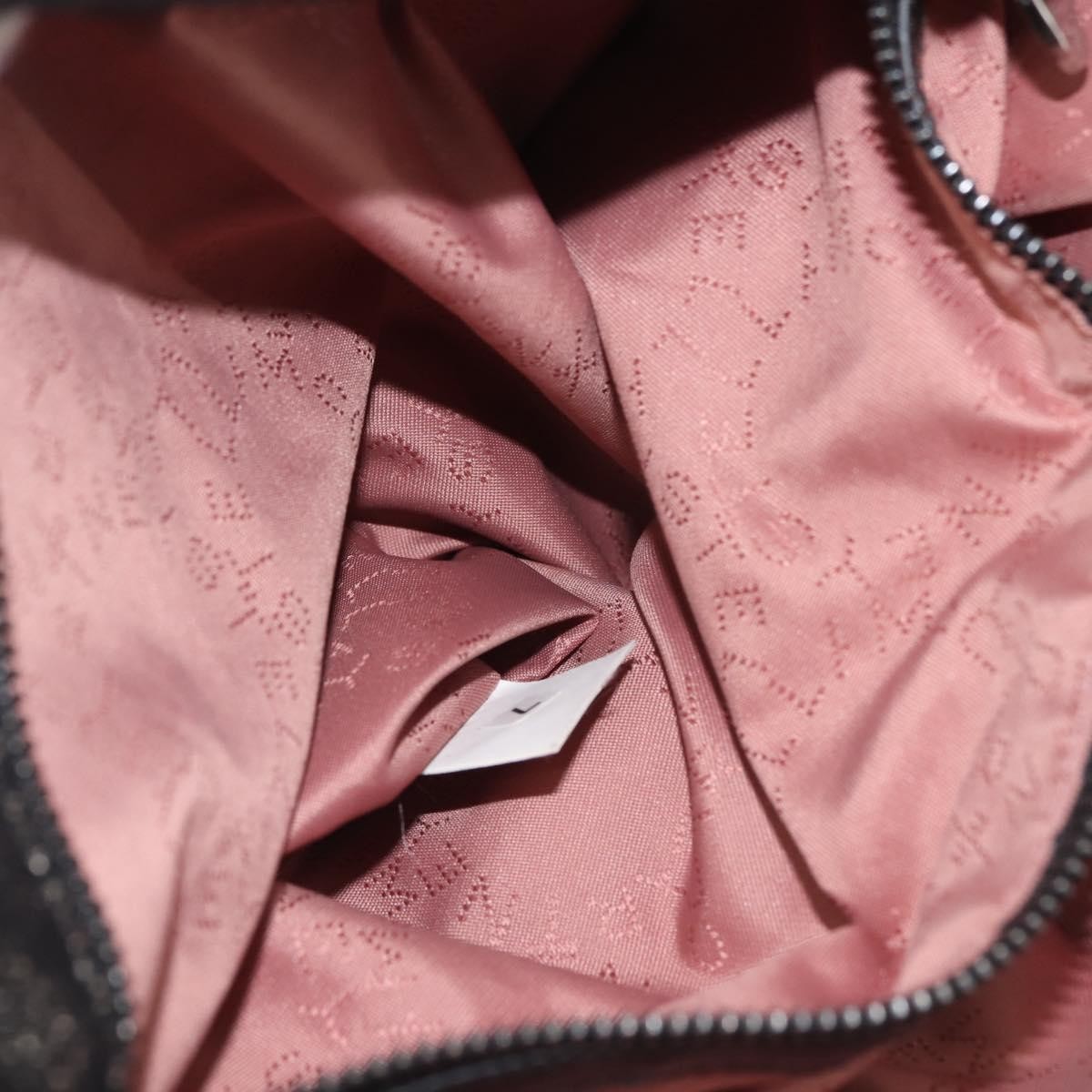 Stella McCartney Falabella Fold Over Bag Faux Suede, BLACK, SYNTHETIC, Crossbody bag