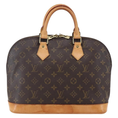 Louis Vuitton Alma Handbag Monogram Canvas, BROWN, CANVAS, Handbag