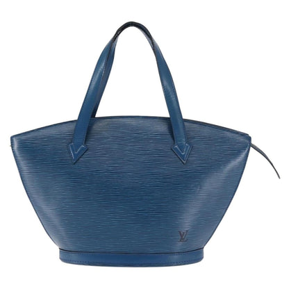 Louis Vuitton Saint Jacques Handbag Epi Leather, BLUE, LEATHER, Shoulder bag