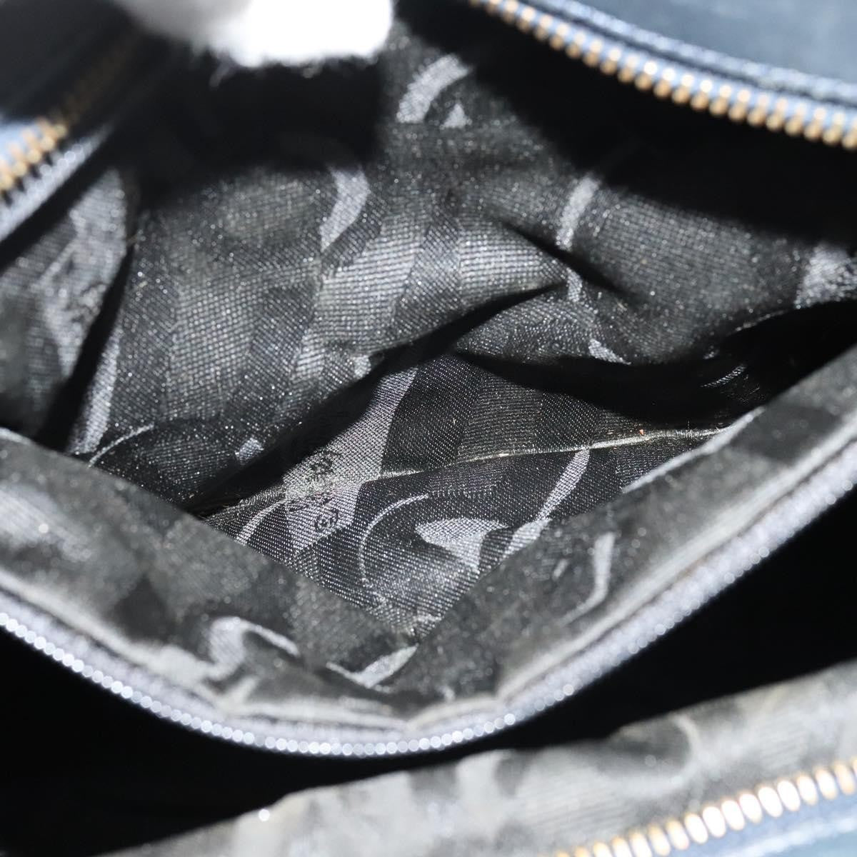 Salvatore Ferragamo Vala Shoulder Bag Canvas, NAVY, CANVAS, Shoulder bag