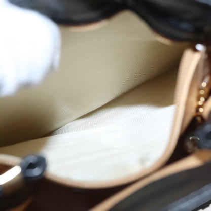 Celine Shoulder Bag Leather, BLACK, LEATHER, Shoulder bag