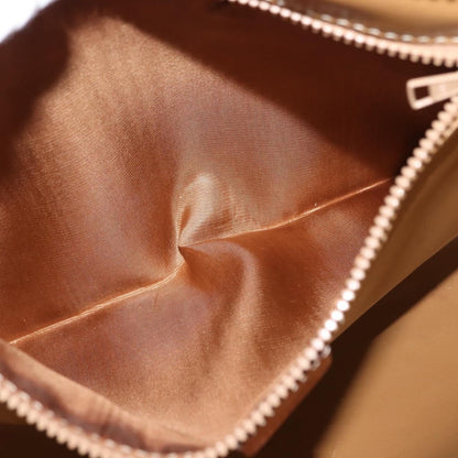 Celine Macadam Pochette Canvas and Leather, BROWN, CANVAS, Clutche & pouche