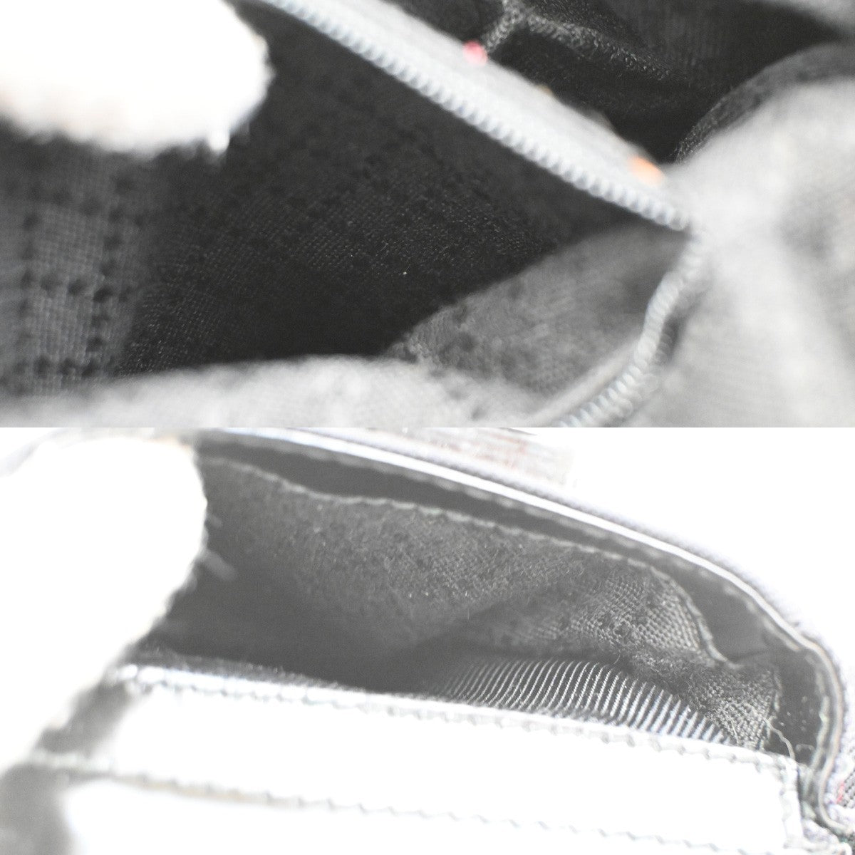 Gucci Vintage Bamboo Backpack Nylon and Patent Leather, BLACK, NYLON, Backpack