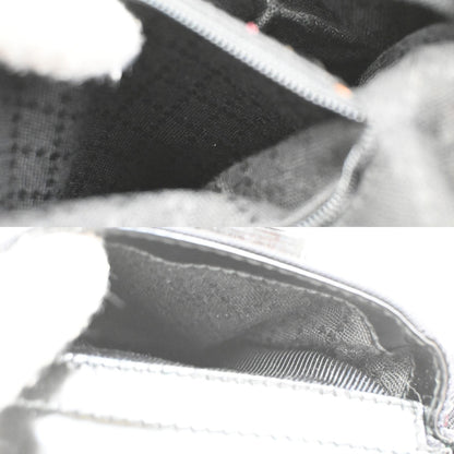 Gucci Vintage Bamboo Backpack Nylon and Patent Leather, BLACK, NYLON, Backpack