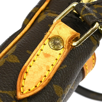 Louis Vuitton Danube Handbag Monogram Canvas, BROWN, CANVAS, Shoulder bag