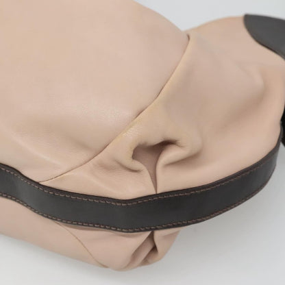 Salvatore Ferragamo Gancini Hobo Leather, BEIGE, LEATHER, Handbag