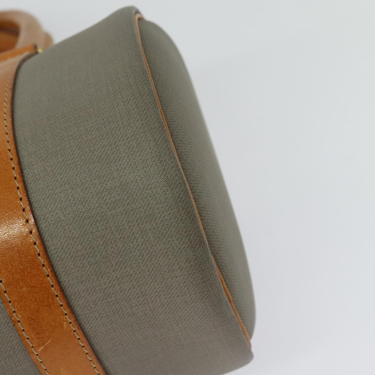 Christian Dior Vintage CD Handbag Canvas, GRAY, CANVAS, Handbag