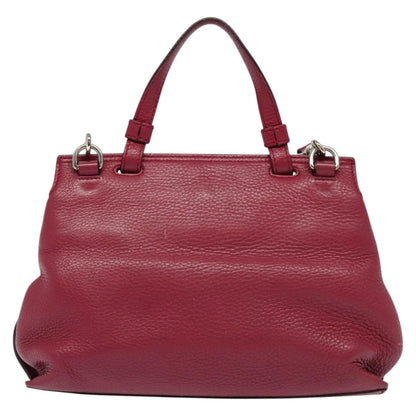 Gucci Bamboo Daily Top Handle Bag Leather, PINK, LEATHER, Handbag