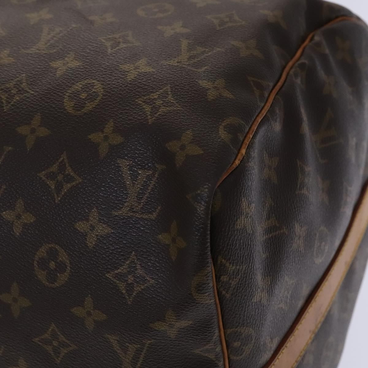 Louis Vuitton Keepall Bag Monogram Canvas, BROWN, CANVAS, Travel bag