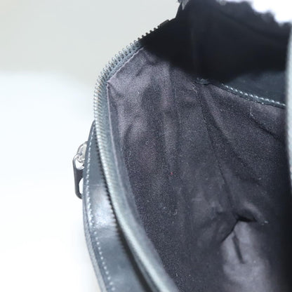 Bottega Veneta Utility Waist Bag Leather with Intrecciato, BLACK, LEATHER, Clutche & pouche