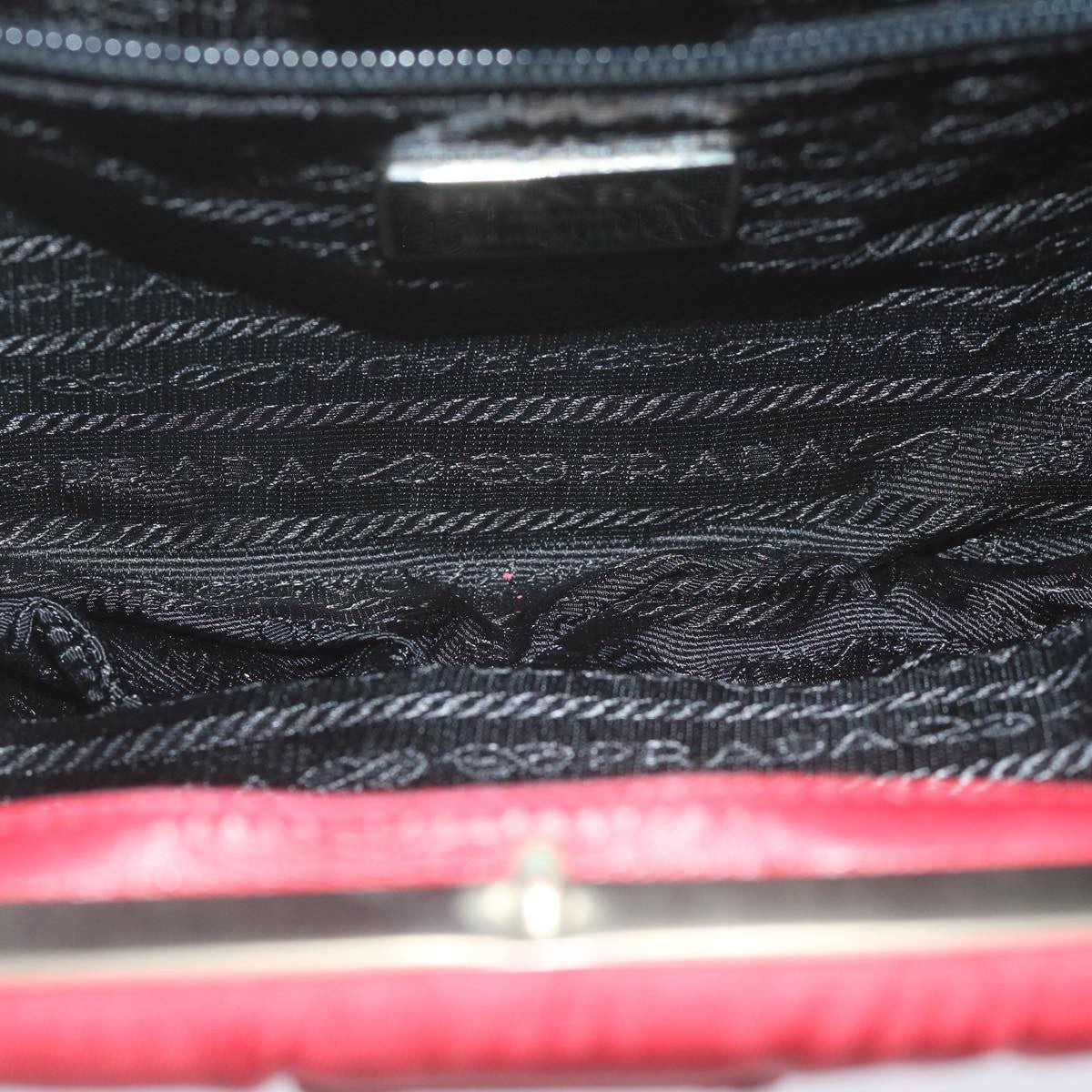 Prada Chain Shoulder Bag Tessuto, RED, NYLON, Shoulder bag