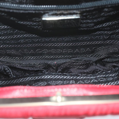 Prada Chain Shoulder Bag Tessuto, RED, NYLON, Shoulder bag